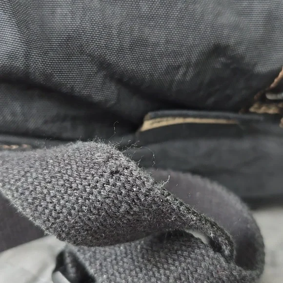 Vintage Kipling Mini Backpack | Y2K Black Crinkled Nylon (NO MONKEY KEYCHAIN) - Picture 11 of 14